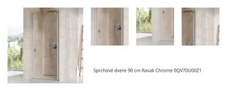 Sprchové dvere 90 cm Ravak Chrome 0QV70U00Z1 1