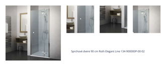 Sprchové dvere 90 cm Roth Elegant Line 134-900000P-00-02 1