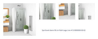 Sprchové dvere 90 cm Roth Lega Line 413-9000000-00-02 1