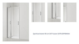 Sprchové dvere 90 cm SAT Fusion SATFUDP90NIKA 1