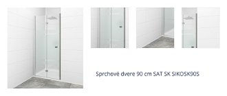 Sprchové dvere 90 cm SAT SK SIKOSK90S 1