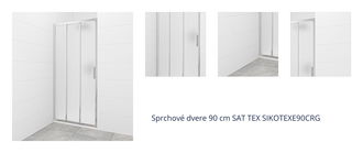 Sprchové dvere 90 cm SAT TEX SIKOTEXE90CRG 1