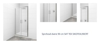 Sprchové dvere 90 cm SAT TEX SIKOTEXL90CRT 1