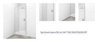 Sprchové dvere 90 cm SAT TGD SIKOTGD90CRT 1