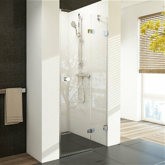 Sprchové dvere Ravak Brilliant jednokrídlové 100 cm, sklo číre, chróm profil, pravé 0UPAAA00Z1