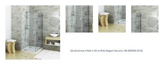 Sprchové dvere Walk-In 80 cm Roth Elegant Neo Line 188-8000000-00-02 1