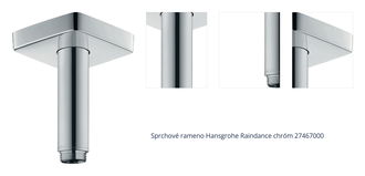 Sprchové rameno Hansgrohe Raindance chróm 27467000 1