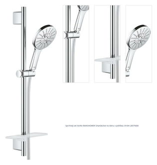 Sprchový set Grohe RAINSHOWER SmartActive na stenu s poličkou chróm 26575000 1