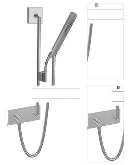 Sprchový set Hansa Matrix s podomietkovým vývodom chróm 44420100 3