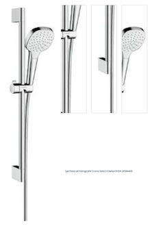 Sprchový set Hansgrohe Croma Select E biela/chróm 26584400 1