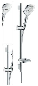 Sprchový set Hansgrohe Raindance Select E na stenu s mydlovničkou biela / chróm 26622400 4