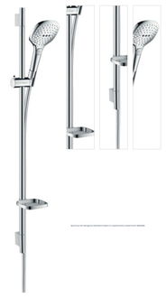 Sprchový set Hansgrohe Raindance Select E s mydlovničkou biela/chróm 26623400 1