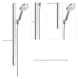 Sprchový set Hansgrohe Raindance Select S s poličkou biela/chróm 27648400 1