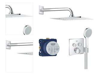 Sprchový systém Grohe Grohtherm SmartControl pod omietku vrátane podomietkového telesa chróm 34742000 4