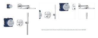 Sprchový systém Grohe Precision SmartControl vrátane podomietkového telesa chróm 34874000 1