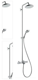 Sprchový systém Hansgrohe Croma na stěnu s vaňovým termostatom chróm 27223000 4