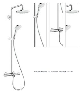 Sprchový systém Hansgrohe Croma Select E na stěnu s vaňovým termostatom biela/chróm 27352400 1