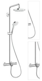 Sprchový systém Hansgrohe Croma Select E na stěnu s vaňovým termostatom biela/chróm 27352400 3