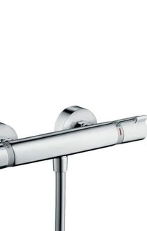 Sprchový systém Hansgrohe Croma Select S na stěnu s termostatickou batériou biela/chróm 27014400 9