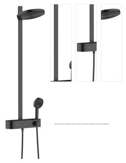 Sprchový systém Hansgrohe Pulsify na stenu s termostatickou batériou matná čierna 24241670 1