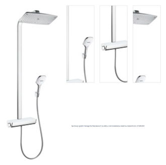 Sprchový systém Hansgrohe Raindance E na stěnu s termostatickou batériou biela/chróm 27286400 1