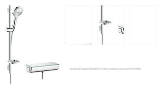 Sprchový systém Hansgrohe Raindance Select E na stěnu s termostatickou batériou biela/chróm 27038400 1