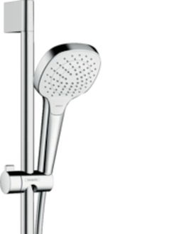 Sprchový systém Hansgrohe Raindance Select E na stěnu s termostatickou batériou biela/chróm 27081400 6