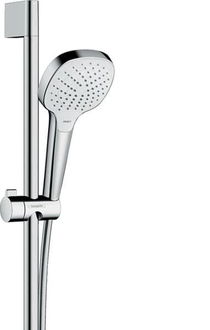 Sprchový systém Hansgrohe Raindance Select E na stěnu s termostatickou batériou biela/chróm 27082400 6