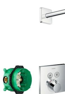 Sprchový systém Hansgrohe Raindance Select E pod omítku s termostatickou batériou chróm 27296000 6