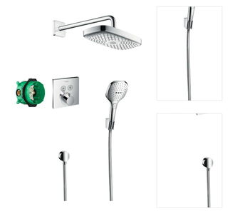 Sprchový systém Hansgrohe Raindance Select E pod omítku s termostatickou batériou chróm 27296000 3