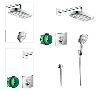 Sprchový systém Hansgrohe Raindance Select E pod omítku s termostatickou batériou chróm 27296000 4