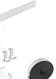Sprchový systém Hansgrohe WallStoris na stenu s termostatickou batériou matná biela 24250700 7