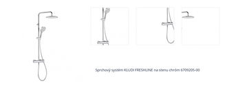 Sprchový systém KLUDI FRESHLINE na stenu chróm 6709205-00 1