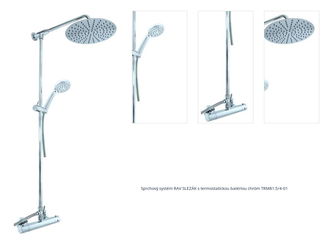 Sprchový systém RAV SLEZÁK s termostatickou batériou chróm TRM81.5/4-01 1