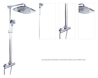 Sprchový systém RAV SLEZÁK s termostatickou batériou chróm TRM81.5/5-02 1