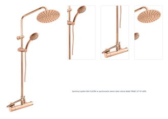 Sprchový systém RAV SLEZÁK so sprchovacím setom zlatá ružová lesklá TRM81.5/7-01.4ZRL 1