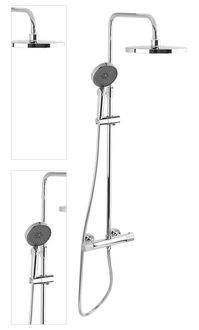 Sprchový systém SAT s termostatickou batériou chróm SATSSTK 4