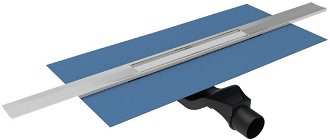 Sprchový žľab VitrA V-Flow Cut 120 cm nerez mat skracovateľný 5998-059-120