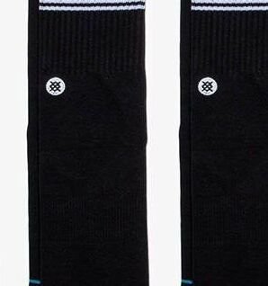 Stance Basic 3 Pack Crew Black - Unisex - Ponožky Stance - Čierne - A556D20SRO-BLK - Veľkosť: S 5