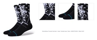 Stance Batman The Joker Crew Socks - Unisex - Ponožky Stance - Čierne - A545D21THE-BLK - Veľkosť: 38-42 1
