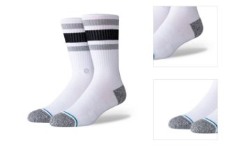 Stance Boyd St White - Detské - Ponožky Stance - Biele - A556A20BOS-WHT - Veľkosť: 35-37 3