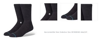 Stance Icon black White - Pánske - Ponožky Stance - Čierne - M311D14ICO-BLW - Veľkosť: 35-37 1