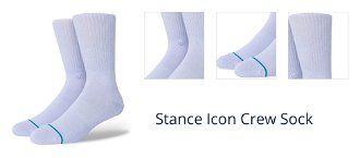 Stance Icon Crew Sock 1