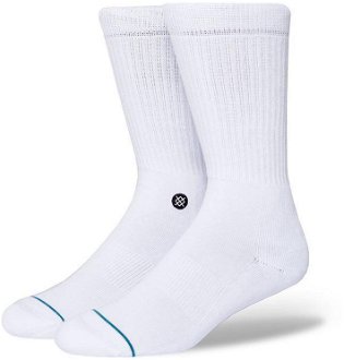 Stance Icon White Black - Pánske - Ponožky Stance - Biele - M311D14ICO-WHB - Veľkosť: 35-37 2