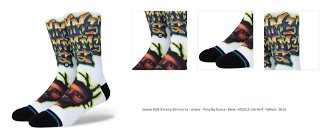 Stance ODB Shimmy Shimmy Ya - Unisex - Ponožky Stance - Biele - A555C21SGI-WHT - Veľkosť: 38-42 1