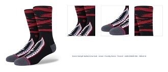 Stance Stample Warbird Crew Sock - Unisex - Ponožky Stance - Červené - A545C20WAR-RED - Veľkosť: M 1