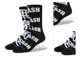 Stance The Clash Radio Crew - Unisex - Ponožky Stance - Čierne - A556D21RAD-BLK - Veľkosť: 43-46 3