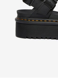 Čierne dámske sandále na platforme Dr. Martens Voss Quad 8