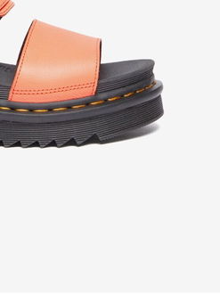 Oranžové dámske sandále na platforme Dr. Martens 9