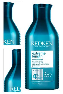 Starostlivosť pre posilnenie dĺžok vlasov Redken Extreme Length (TM) - 300 ml + darček zadarmo 4